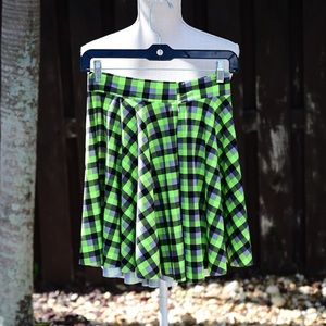 Green Plaid Stretchy Skirt (clueless inspired)